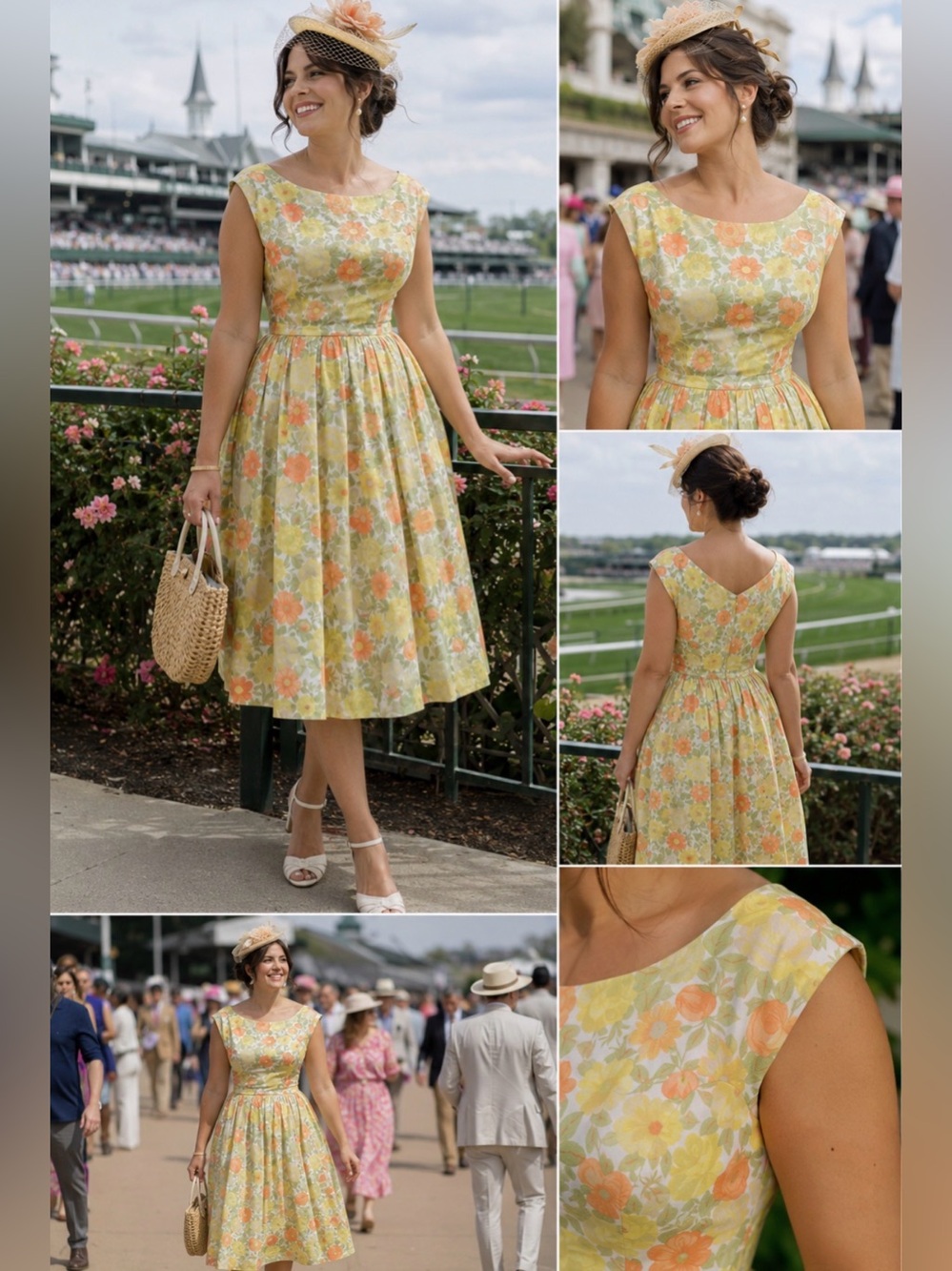 Vintage Lorrie Deb Floral Dress
